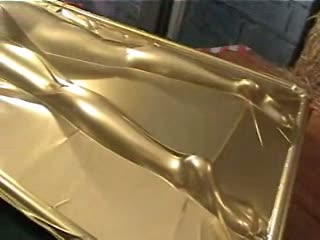 Gold Vacbed - Angel encased in the gold vacbed